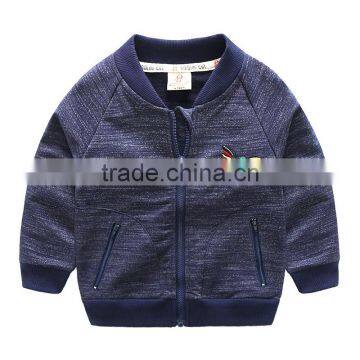 S33423W 2017 Boy Cotton Hoody Jacket Boys' Embroidery Baseball Jacket photo-2