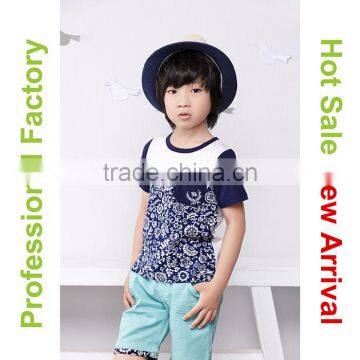 Sunny Printing Design Short Sleeve Children Summer Clothes photo-2