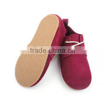 Top Quality Hard Sole Genuine Leather Children Shoes Baby Oxford Shoes photo-2