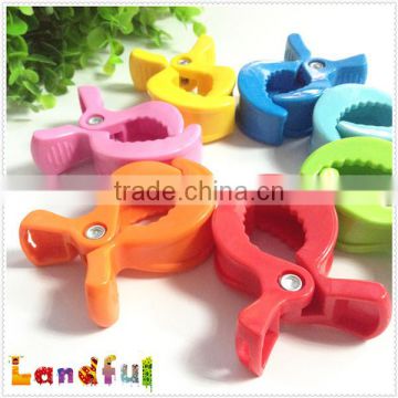 73mm*51mm Mixed Color Plush Stuffed Baby Toys Clamp Plastic Clip