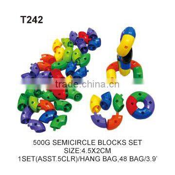 500g Soft Rubber Connecting Round Building Blocks Educational Toys For Kids
