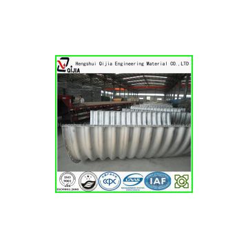 Hot dip corrugated galvanized steel pipe culvert under roads