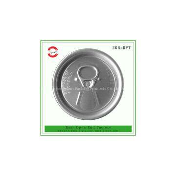 206# RPT aluminum eoe beverage can lid