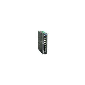 1.6Gbps 8 port unmanaged gigabit switch , Redundant input auto adaptive  Din rail Network Switch