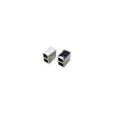 Integraged Magnetic Stacked RJ45 Modular Jack Connectors for Lan Switch