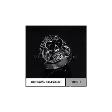 SR0014 Fashion Plain Ring Skull Jewelry