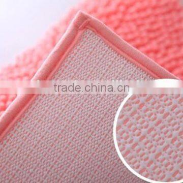 hot sale anti slip chenille microfiber bath mat