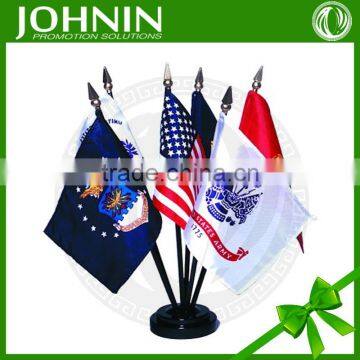 Factory direct one step polyester printed custom mini American desk flag