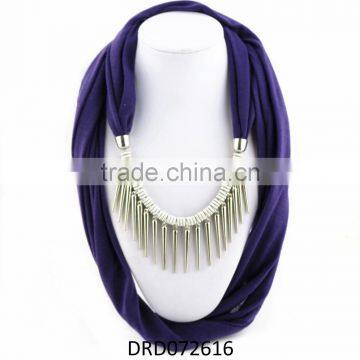 Spring Animal Jewelry Scarf With Butterfly Charms photo-5