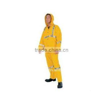 PVC/polyester Safety RAINSUIT