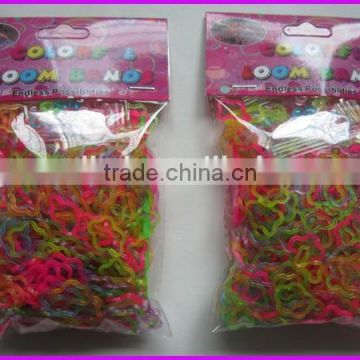 2015 fashion designed flower shape diy cheap loom rubber bands