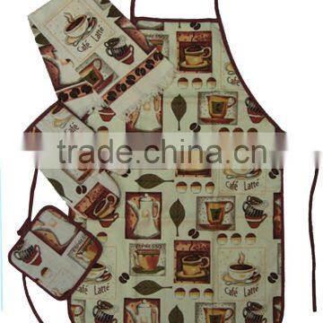 coffee pattern kitchen towel and oven mitt set unique pot holders apron sets for kids