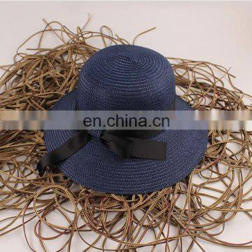 Summer Pure Colour Large Eaves Straw Hat Foldable Sunshade Hat photo-4