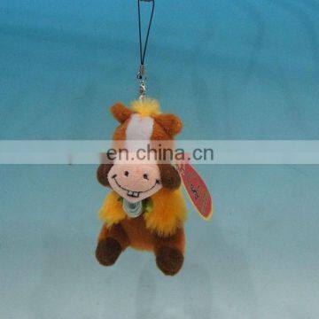 WMR093 stuffed plush horse keychain