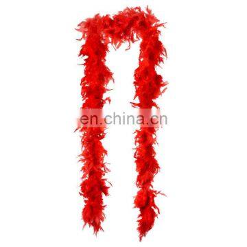 ( 2m length 60g) Party Cheap Carnival red feather boa MW-0181