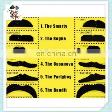 12pcs Fancy Dress Party Funny Cheap Black Fake Moustaches HPC-0358