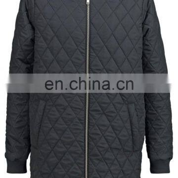 Factory OEM Women Dimond Quilted Padded Bomber Jacket