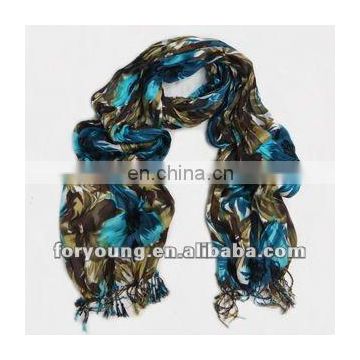 fashion viscose scarf fringe rayon shawls