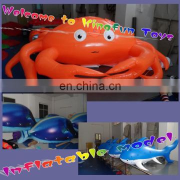 Hot sale sky inflatable helium Crab/hanging model