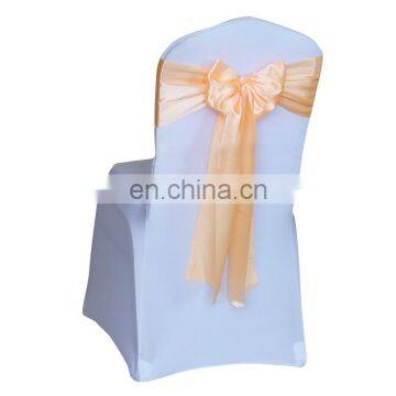 2015 New Design Spandex Beautiful Organza Chair Sash