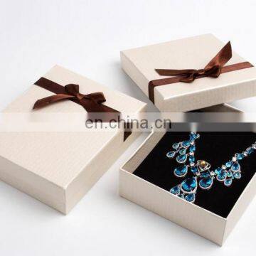 Custom Jewelry Ring/Necklace Packaging Box with inlay