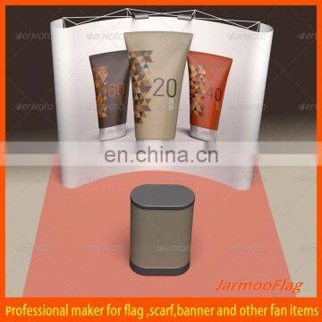 advertising curved pop up display