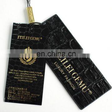 Customized gold foil hang tag