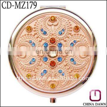 Thanksgiving day gift stainless steel pocket mirror CD-MZ179