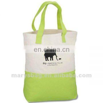 Cotton Canvas Two-Tone Tote