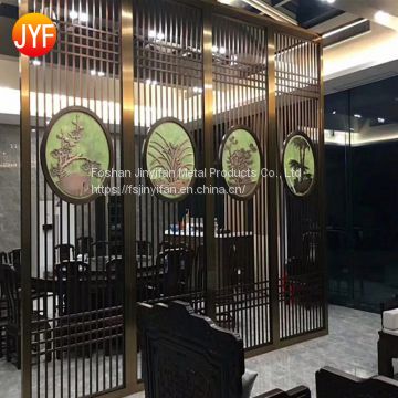 China Mamufactory 304 316 stainless steel decorative room divider screen