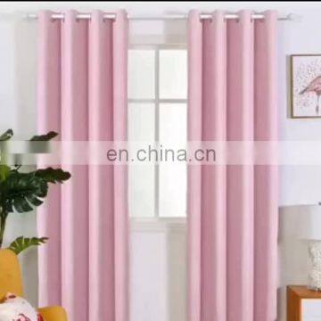 Custom Made Simple Design Pink Beautiful Cheap Blackout Curtains