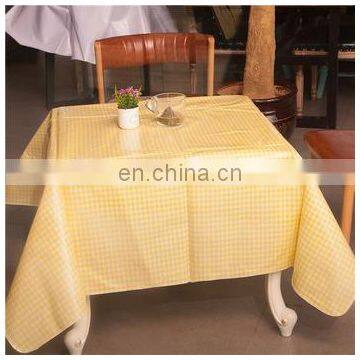 Hot Sale Woven Laminated Checked Table Cloth With PVC Film photo-3