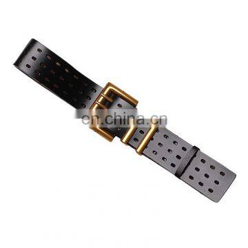 TWOTWINSTYLE High Quality Belt For Female PU Hollow Out Patchwork Metal Buckle Adjustable photo-4