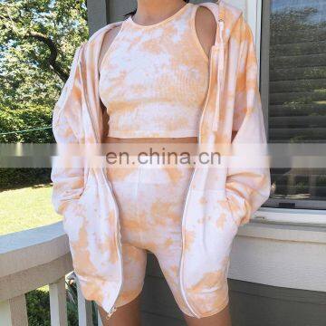 Hot Wholesale Fashion Ladies Girls Women's Tie Dye Casual Hoodie and Sweatshirt photo-6