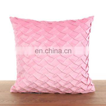 Amazon Best Seller Pink Ins Soft Velvet Wrinkle Throw Pillow Cushion For Home photo-2