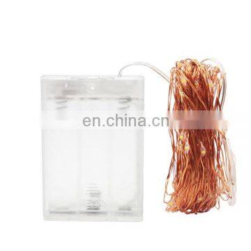 IP65 Waterproof Battery Operated Fairy Lights 5M Silver Copper Wire LED String LightS Party Holiday Lighting