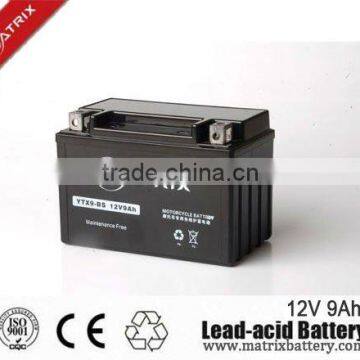 12V Motorcycle Battery YT9-BS