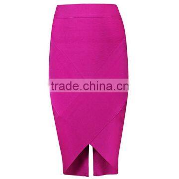 Summer Dress 2015 New Fashion Sey Women Blue Pink Midi Evening Party V Bottom Split Bandage Skirts Bandage Bodycon Women Wearing photo-4