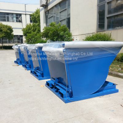 CNC machine tool machining center scrap collection car chip removal machine garbage dump bucket type hand push chip collection car