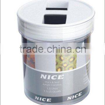 Plastic airtight canister