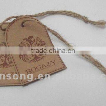 2015 wholesale good price of jeans hang tag, fashionable design hang tag printing