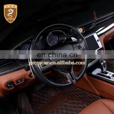 Dry Carbon Fiber Interior Trim Dashboard Panel Central Control Inner Door Car Interior for Maserati Quattroporte