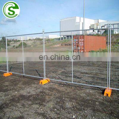 Hoarding temporary fence galvanized low price temporary fence with concrete feet