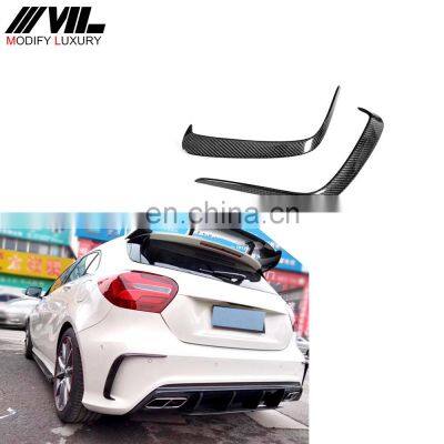 Carbon Fiber Rear Bumper Air Vent For Mercedes Ben z A Class W176 A200 A250 Sport A45