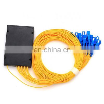 1*16 with SC connector UPC ABS Box Fiber PLC Splitter Single Mode ABS Module Optical PLC Splitter