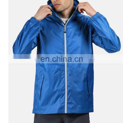 Chines Factory Wholesale Hot Product  Windcheater Woven Jacket  With Hood  Windproof Man Jacket