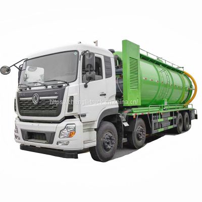 Dongfeng 8x4 12 wheel 34cbm 34000 liters sewage vacuum truck