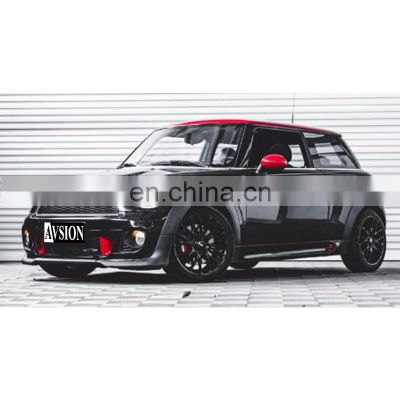 Exquisite workmanship body kit for MINI R56 change to JCW with front/rear bumper assembly Grille side skirt