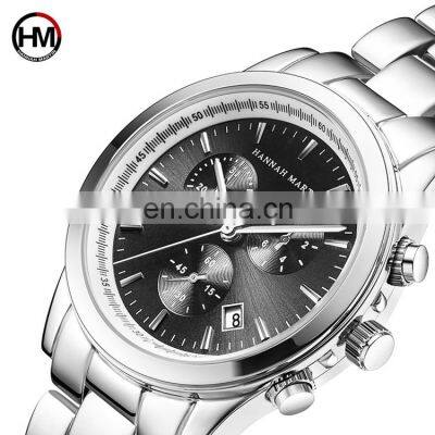 HANNAH MARTIN HM-1039 Quartz Watches Minimalist Metal Stainless Steel With Day and Date Men Customized OEM Mens 2019 Men's Round photo-4