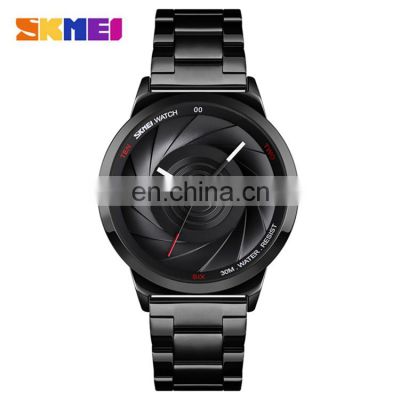 SKMEI 9210 men's thin colorful quartz analog creative design wrist new products mens watches